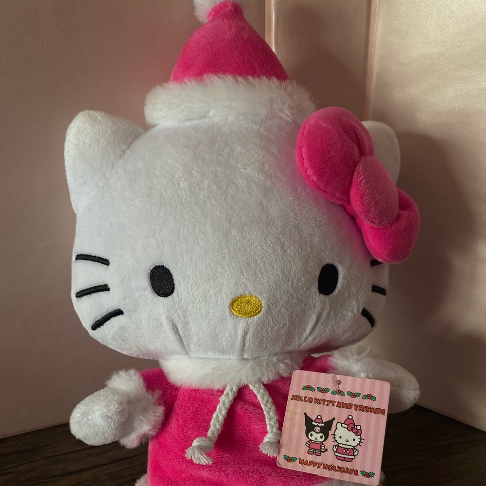 Hello Kitty Plush Toy - Pink and White